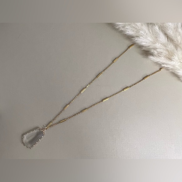 Boho Chic Classic Gold Necklace - Artsy Chic Long Pendant Necklace - Picture 13 of 17